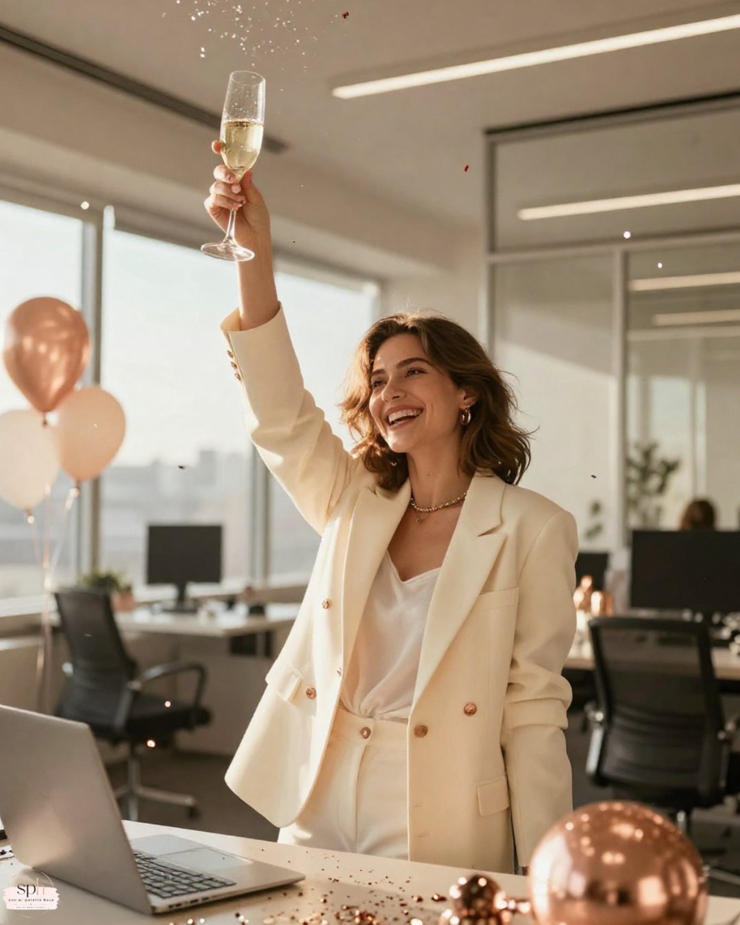 Celebrating a client milestone together