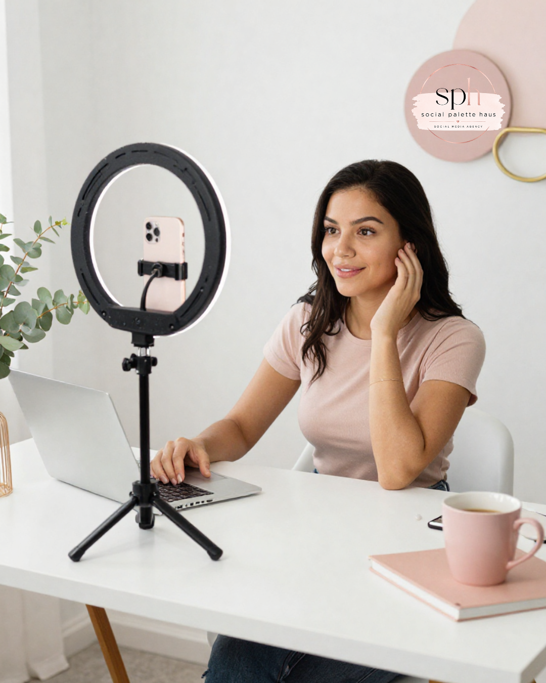 Behind the scenes at a client content shoot